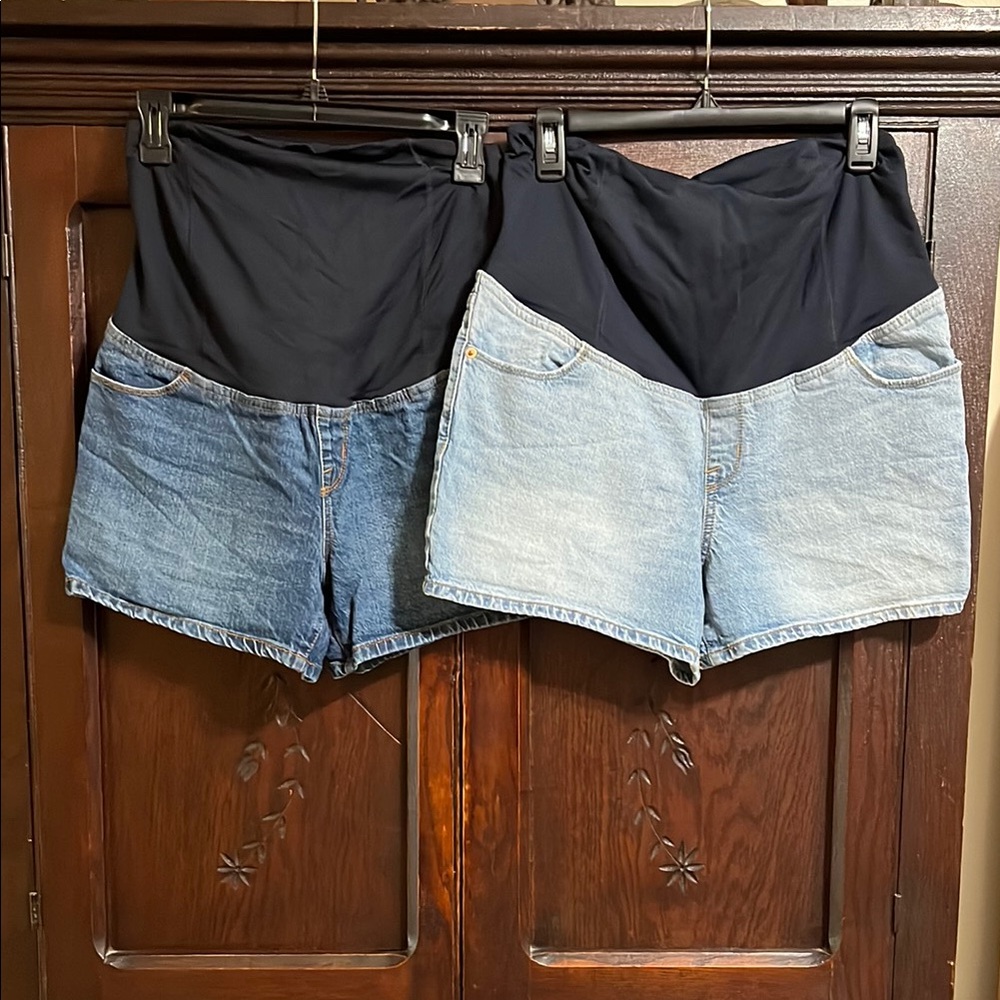 Isabel Maternity by Ingrid & Isabel Blue Jean Shorts